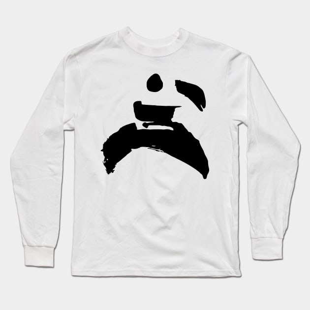 Kung-fu fighter figure Long Sleeve T-Shirt by Nikokosmos